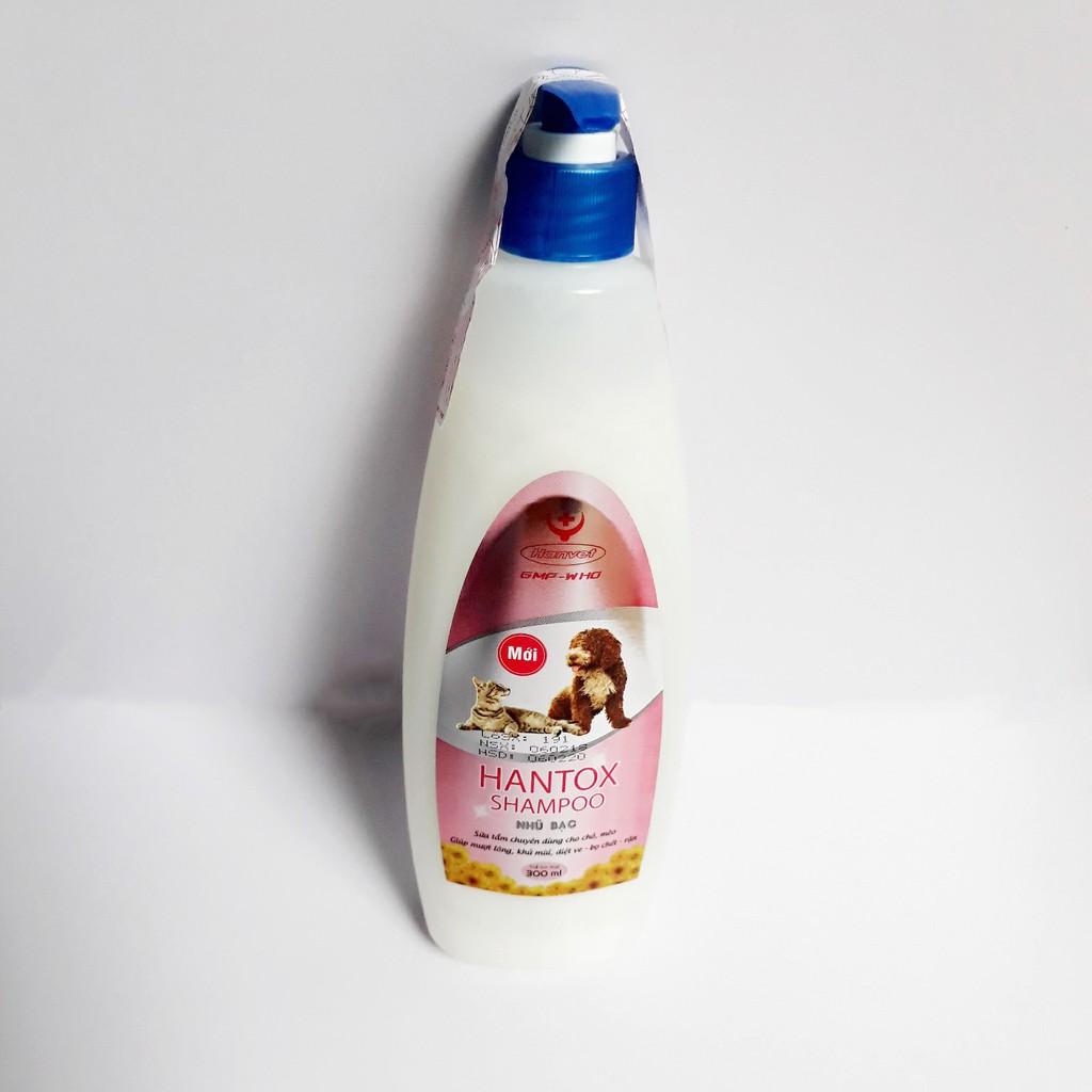 Sữa tắm Hantox nhũ bạc dành cho chó - mèo 300ml